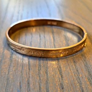 Stella & Dot Rose Gold Bangle Bracelet ALWAYS